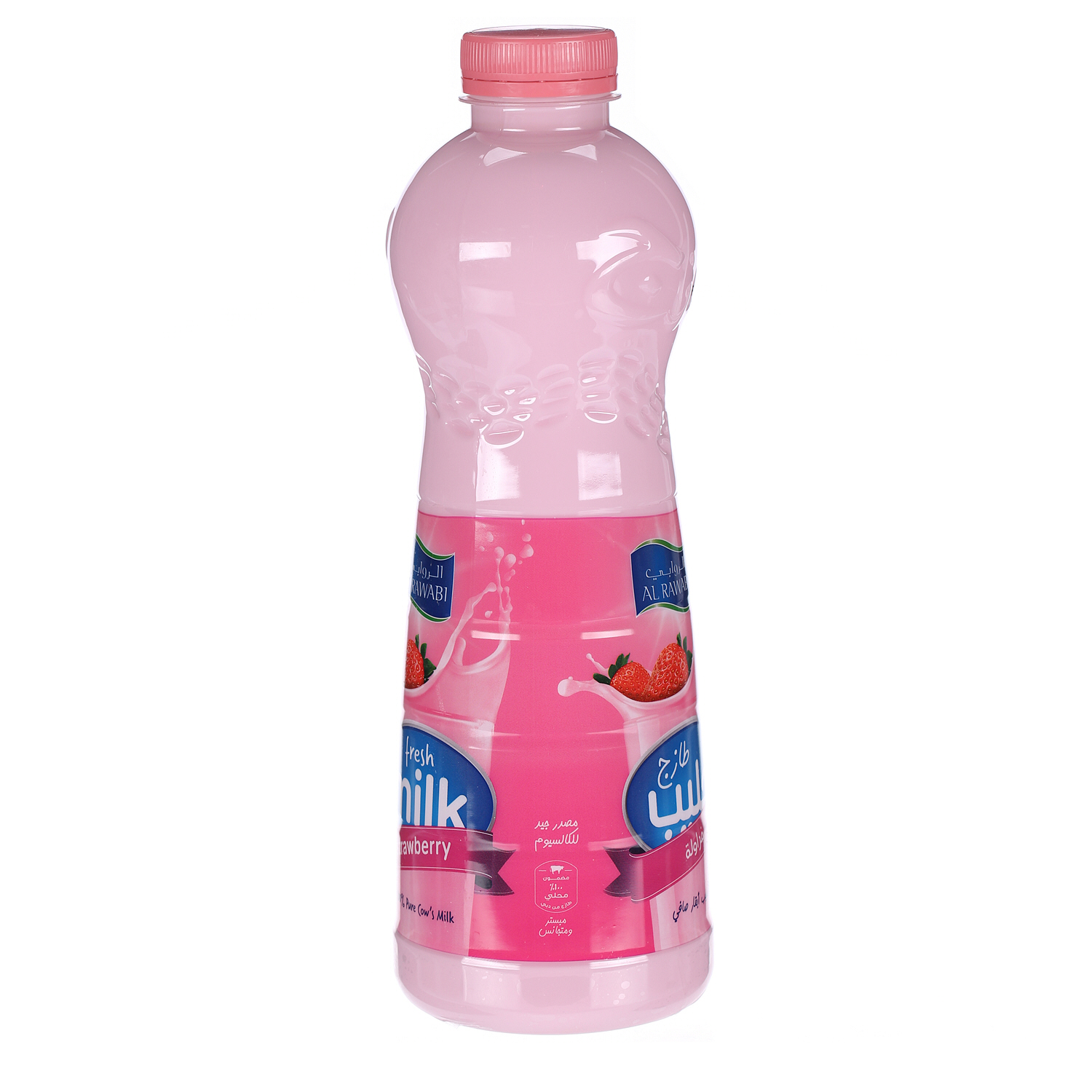 Al Rawabi Fresh Milk Flavoured Strawberry 1Ltr