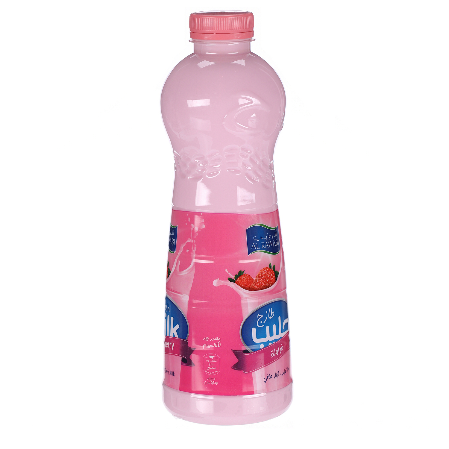 Al Rawabi Fresh Milk Flavoured Strawberry 1Ltr