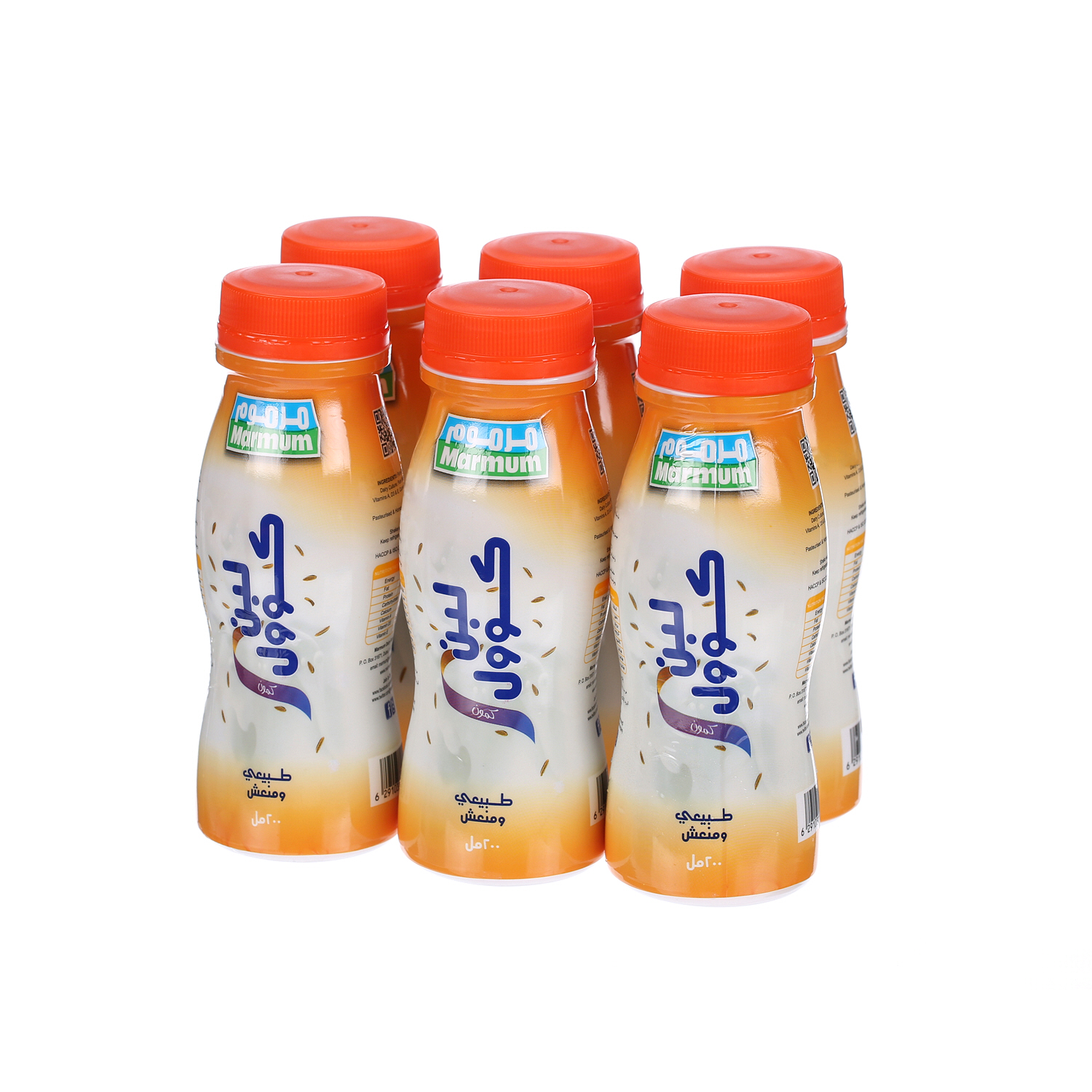 Marmum Laban Cool Cumin Jeera Bottle 200 ml × 6 Pack