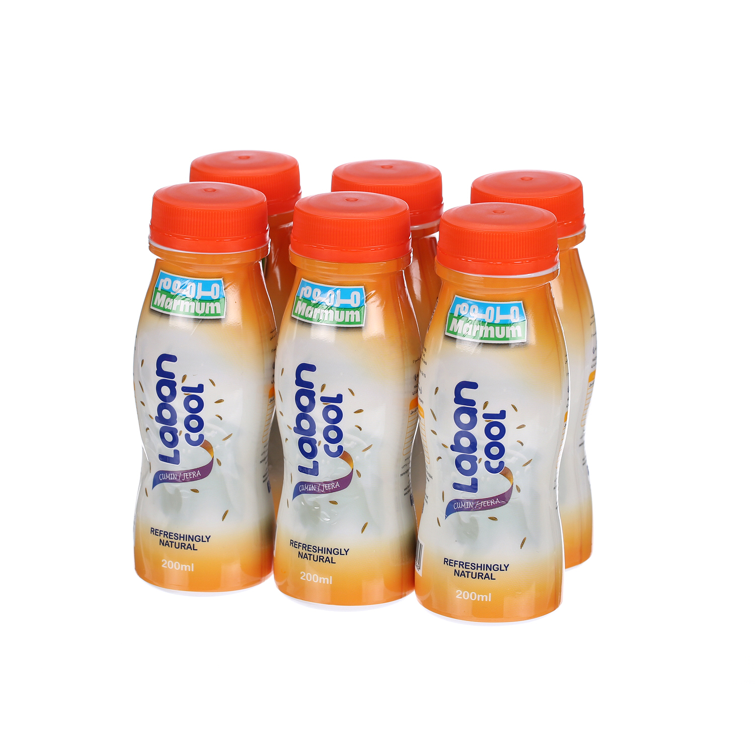 Marmum Laban Cool Cumin Jeera Bottle 200 ml × 6 Pack