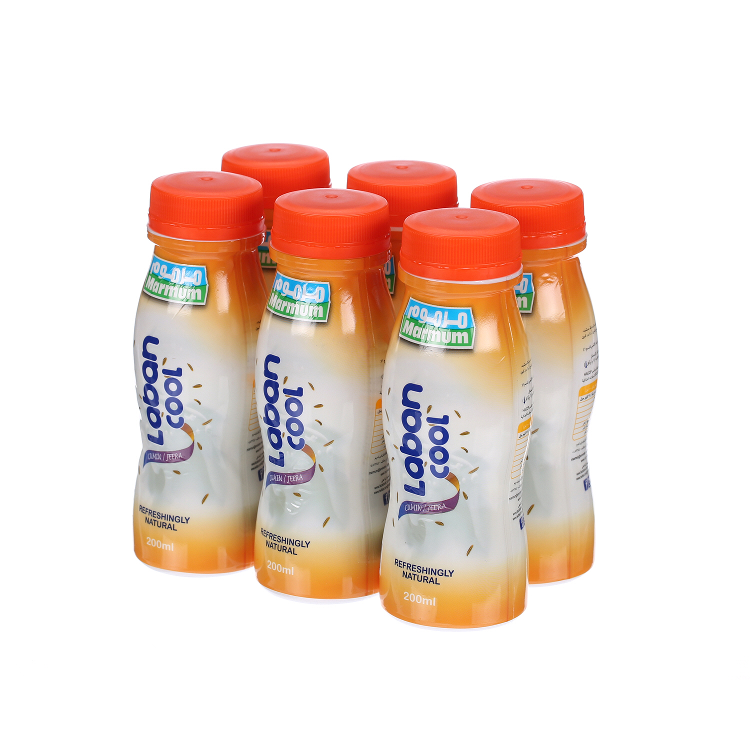 Marmum Laban Cool Cumin Jeera Bottle 200 ml × 6 Pack