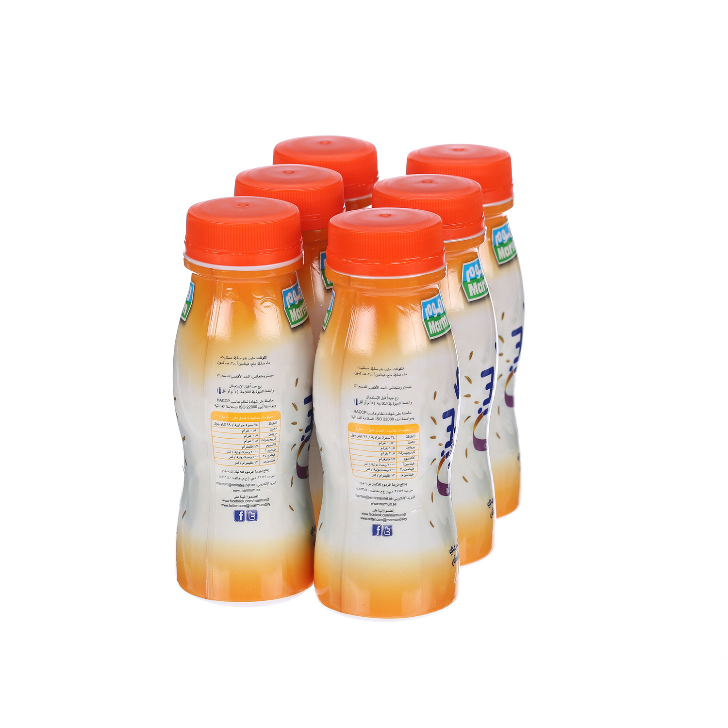 Marmum Laban Cool Cumin Jeera Bottle 200 ml × 6 Pack