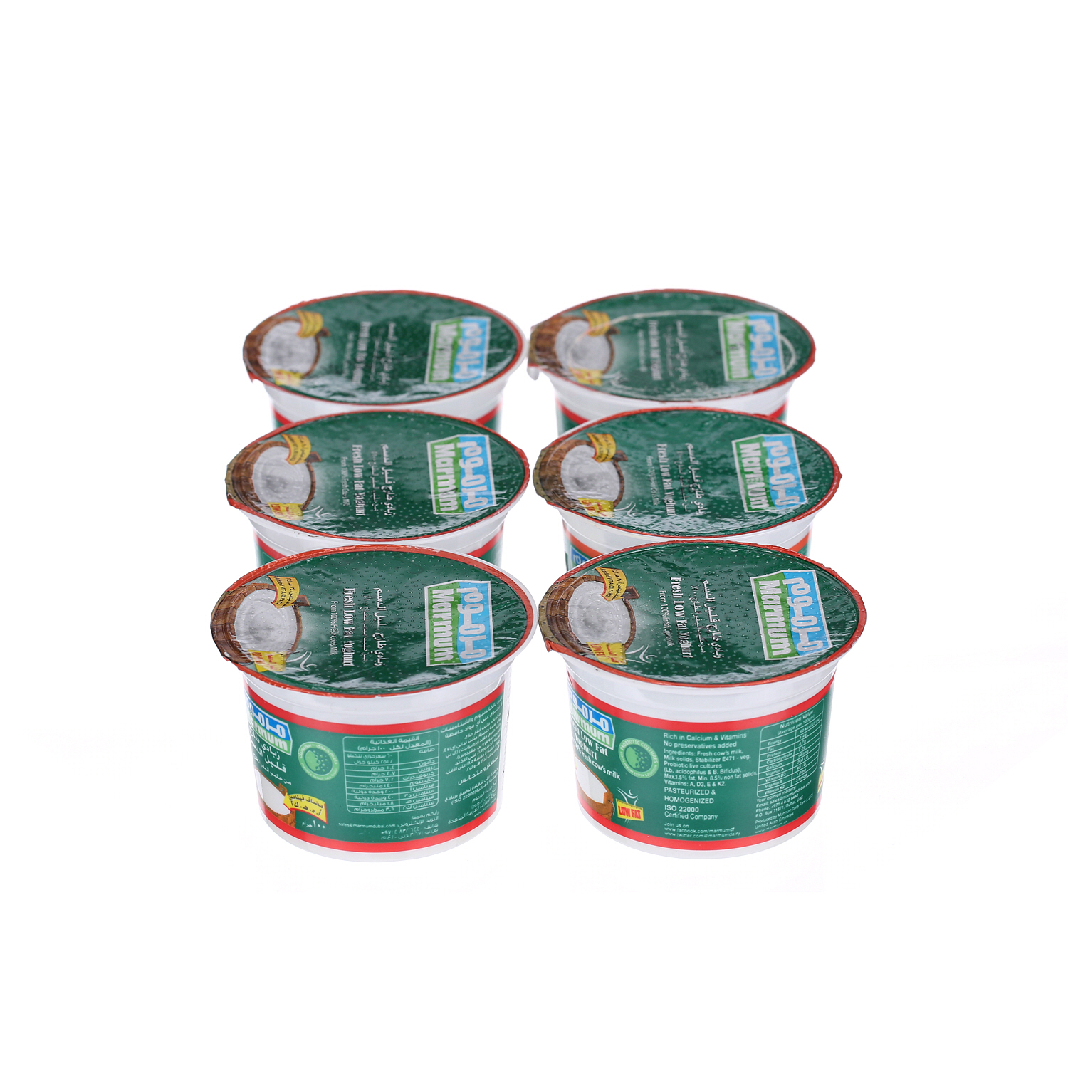 Marmum Fresh Yoghurt Low Fat 100 ml × 6 Pack