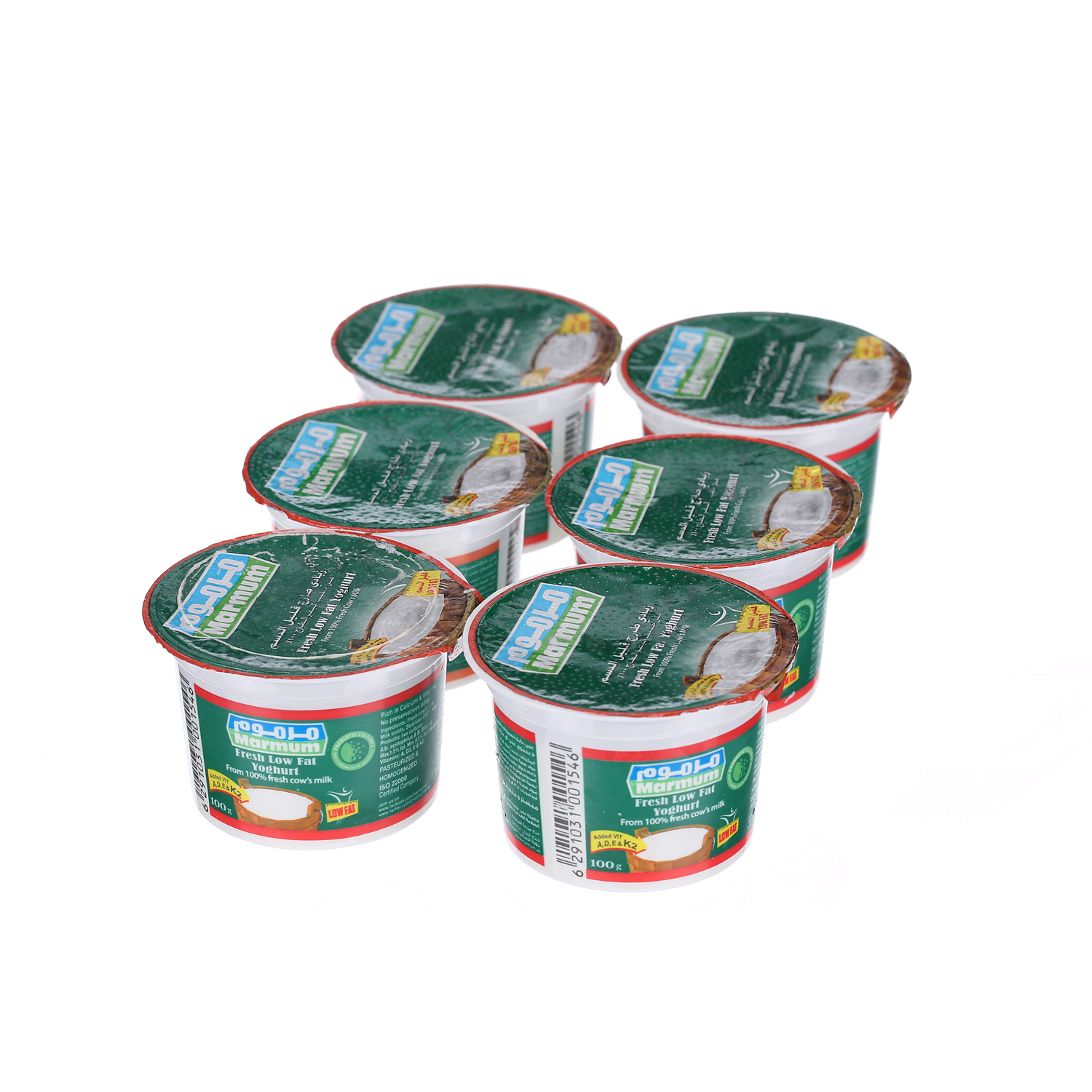 Marmum Fresh Yoghurt Low Fat 100 ml × 6 Pack