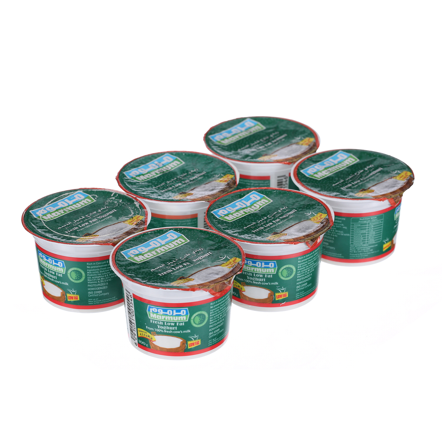 Marmum Fresh Yoghurt Low Fat 100 ml × 6 Pack