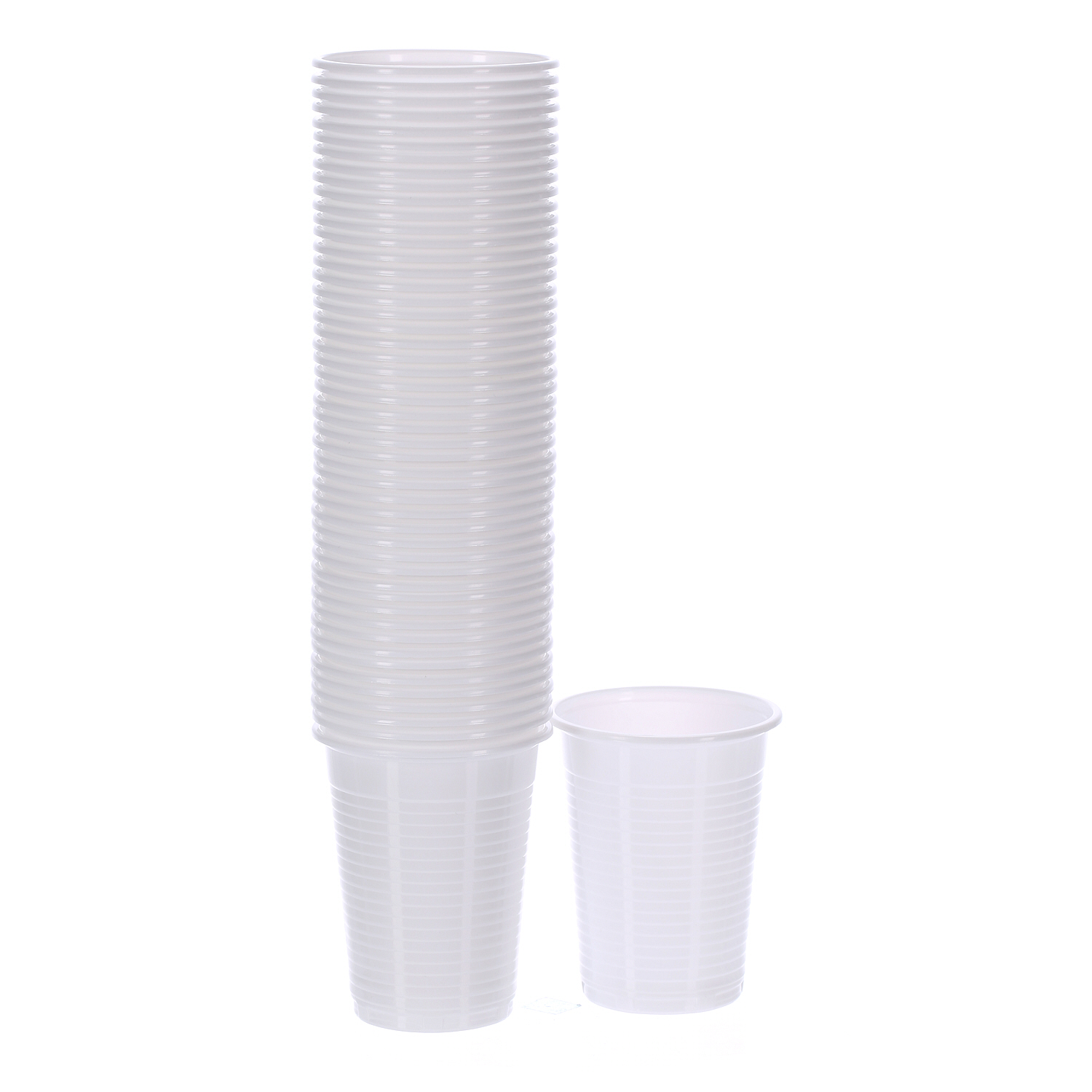 Sharjah Coop White Plastic Cup 6 Oz × 50 Pack