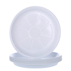 Fun Round Plastic Plate 26 cm × 25 Pack