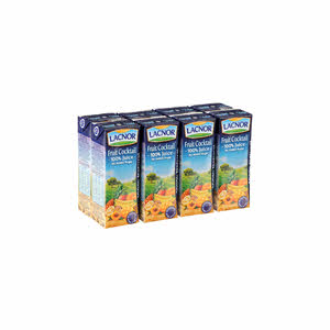 Lacnor Cocktail Juice No Sugar 180 ml x 8 Pack