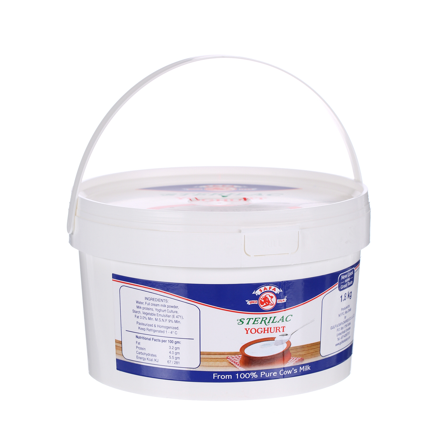 Safa Sterilac Fresh Yoghurt Full Fat 1.8 Kg