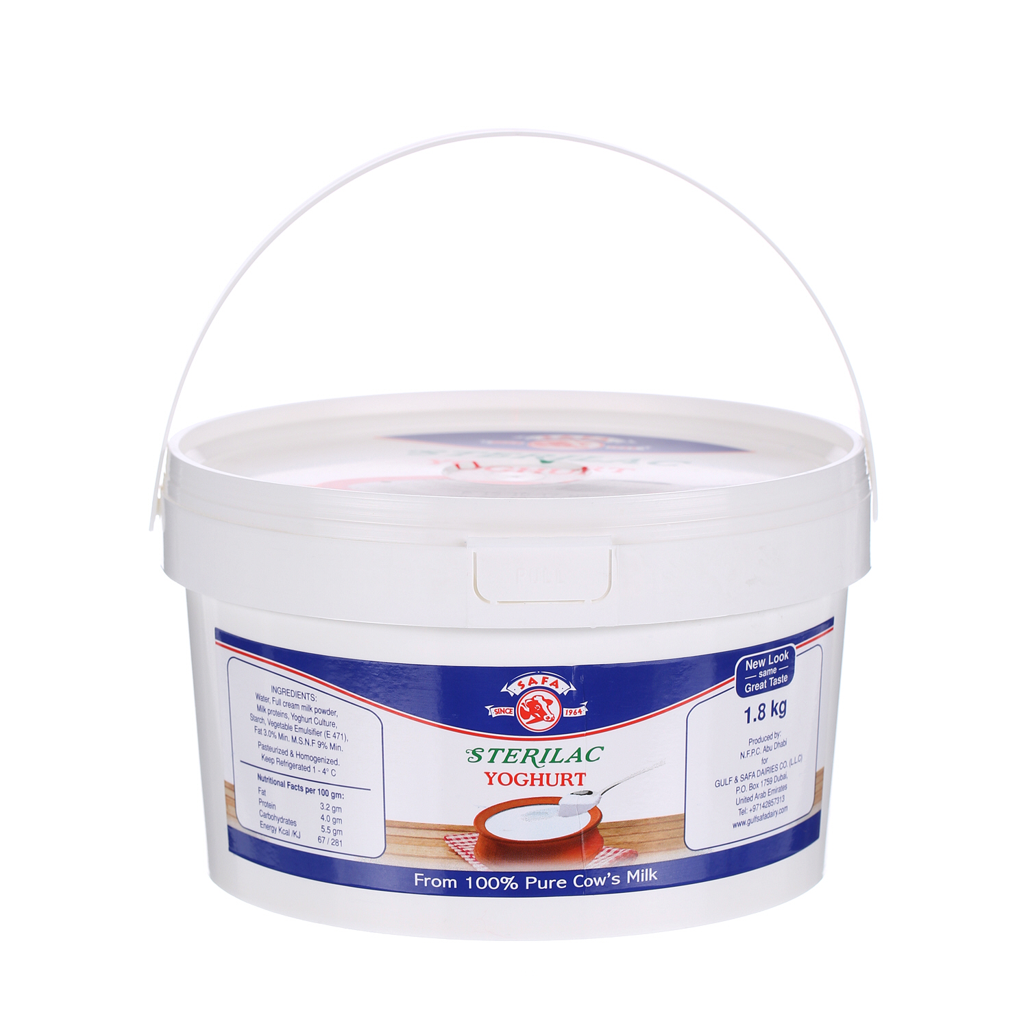 Safa Sterilac Fresh Yoghurt Full Fat 1.8Kg