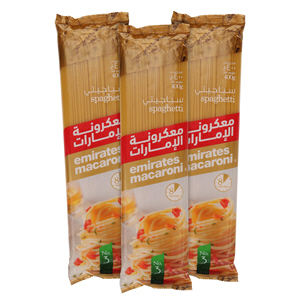 Emirates Pasta Macaroni Spaghetti3 × 400 g