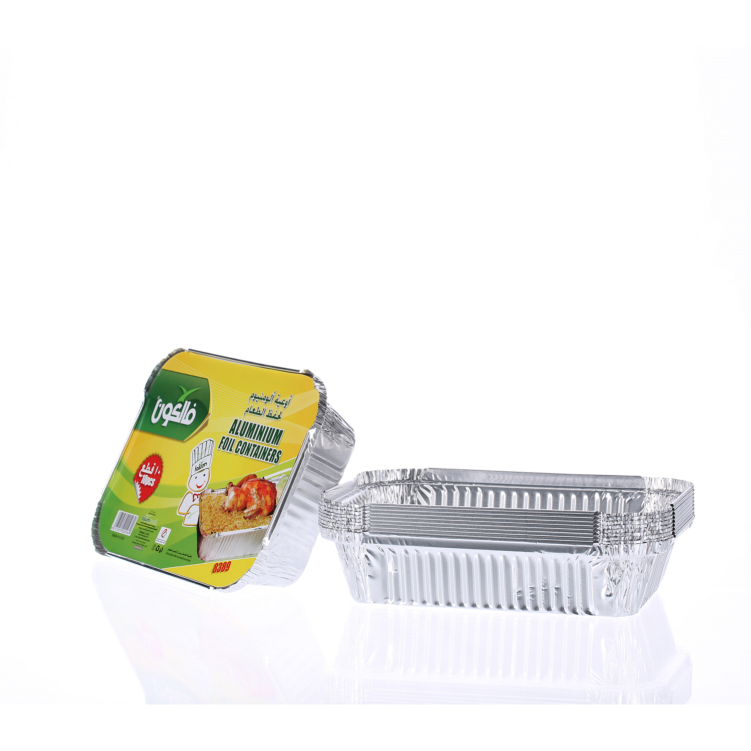 Falcon Aluminium Container No. 8389 × 10 Pack