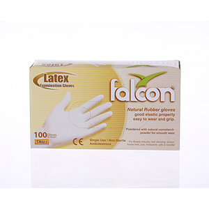 Falcon Latex Gloves Small 100 Pieces