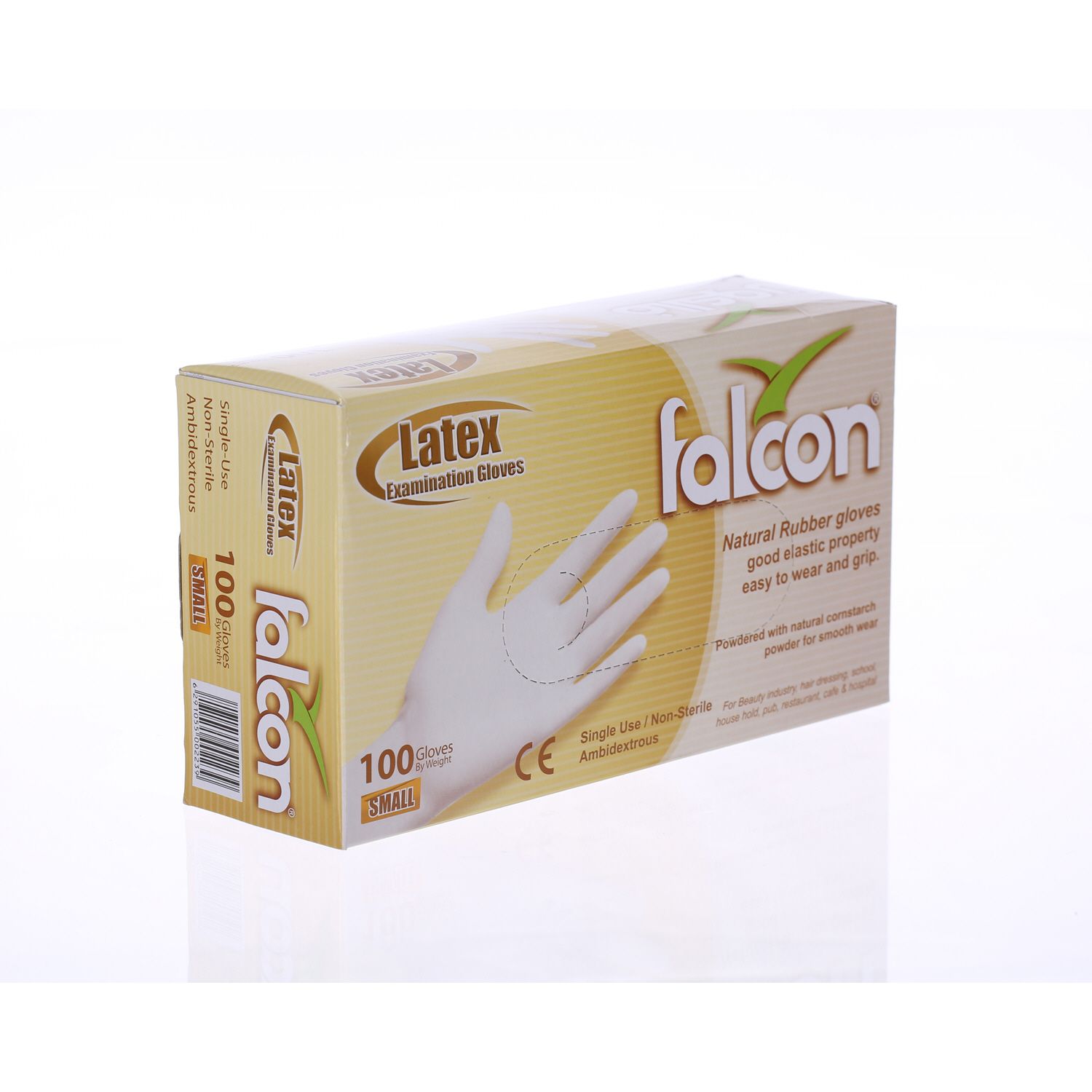 Falcon Latex Gloves Small 100 Pieces