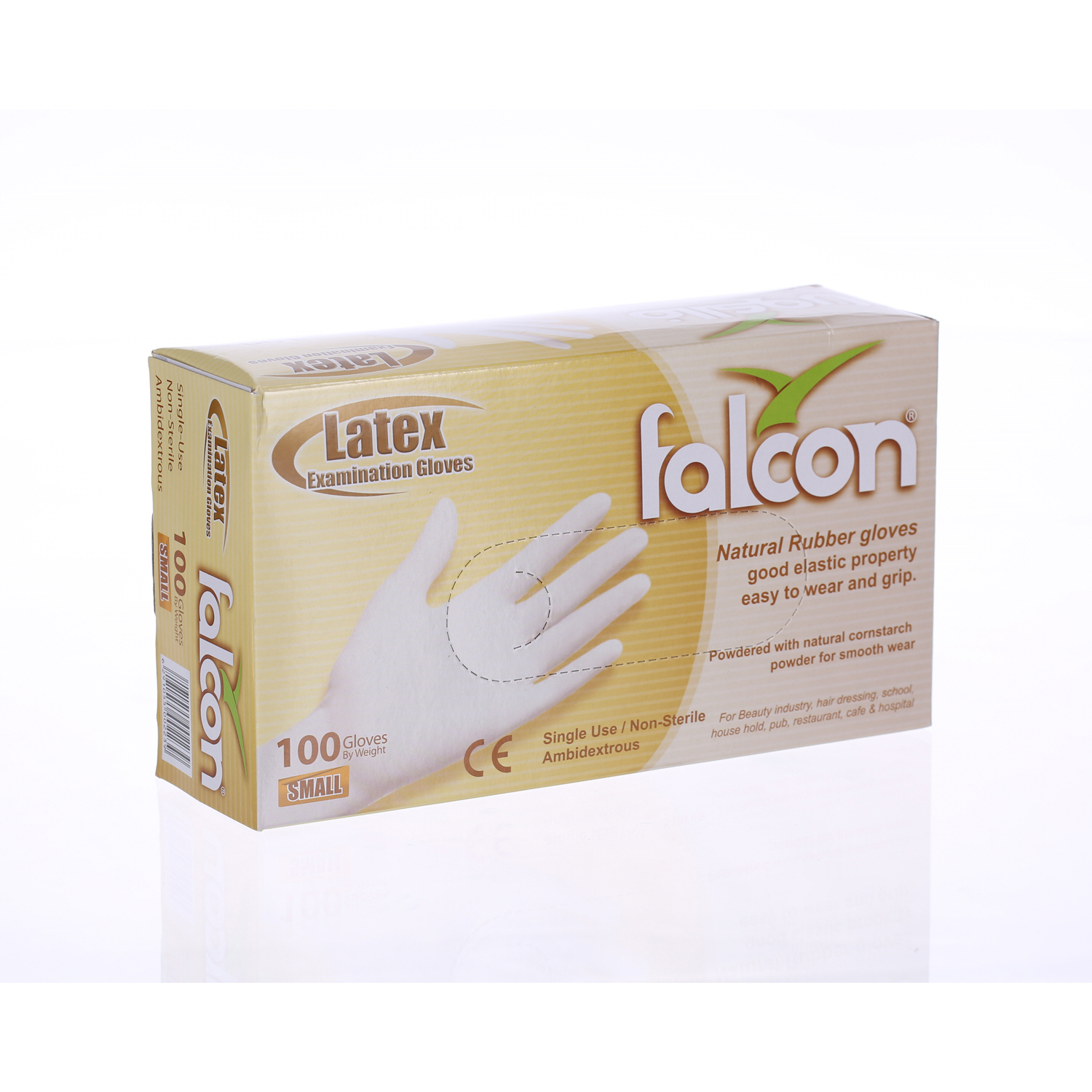 Falcon Latex Gloves Small 100 Pieces