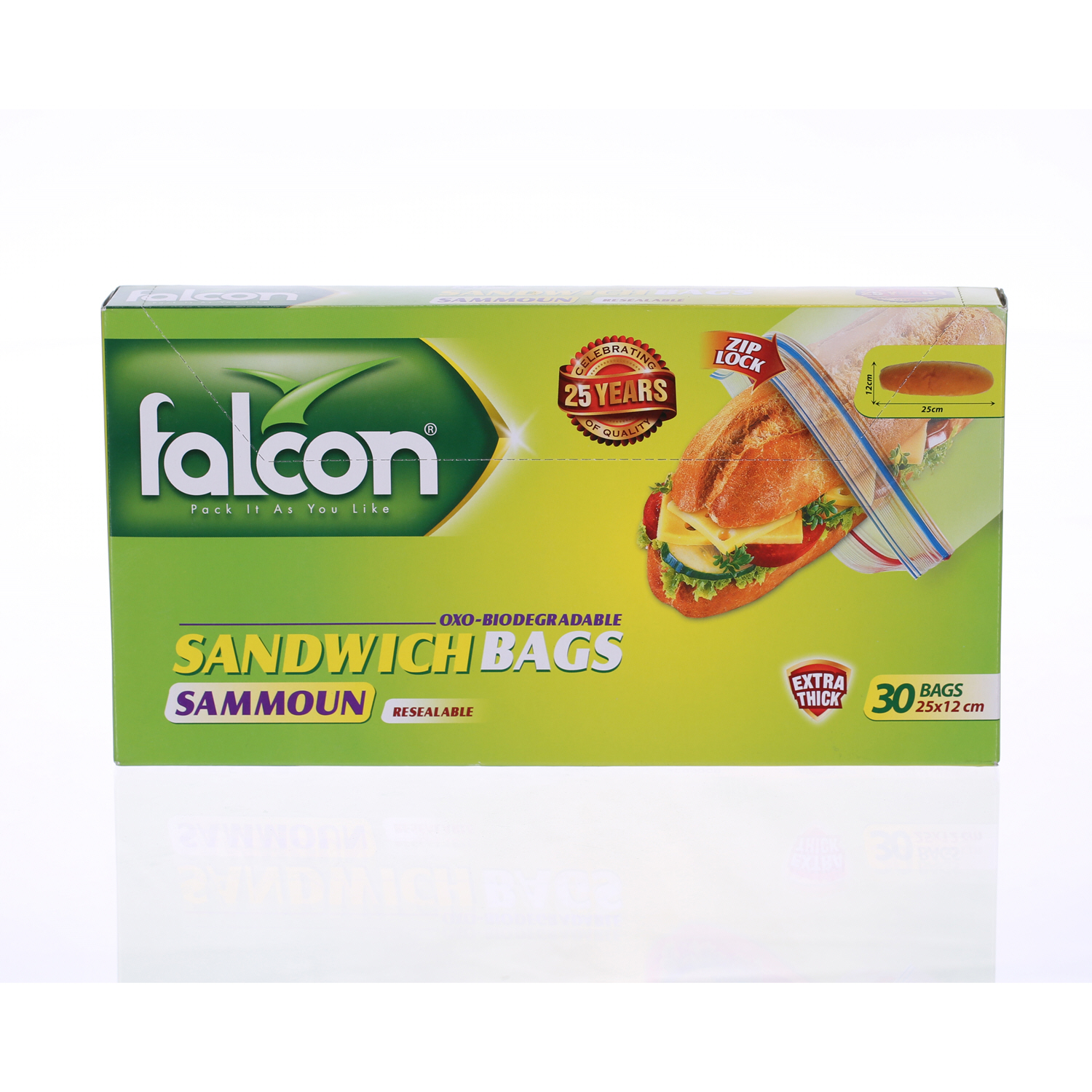 Falcon Samoon Sandwich Bag Large 30 Pack