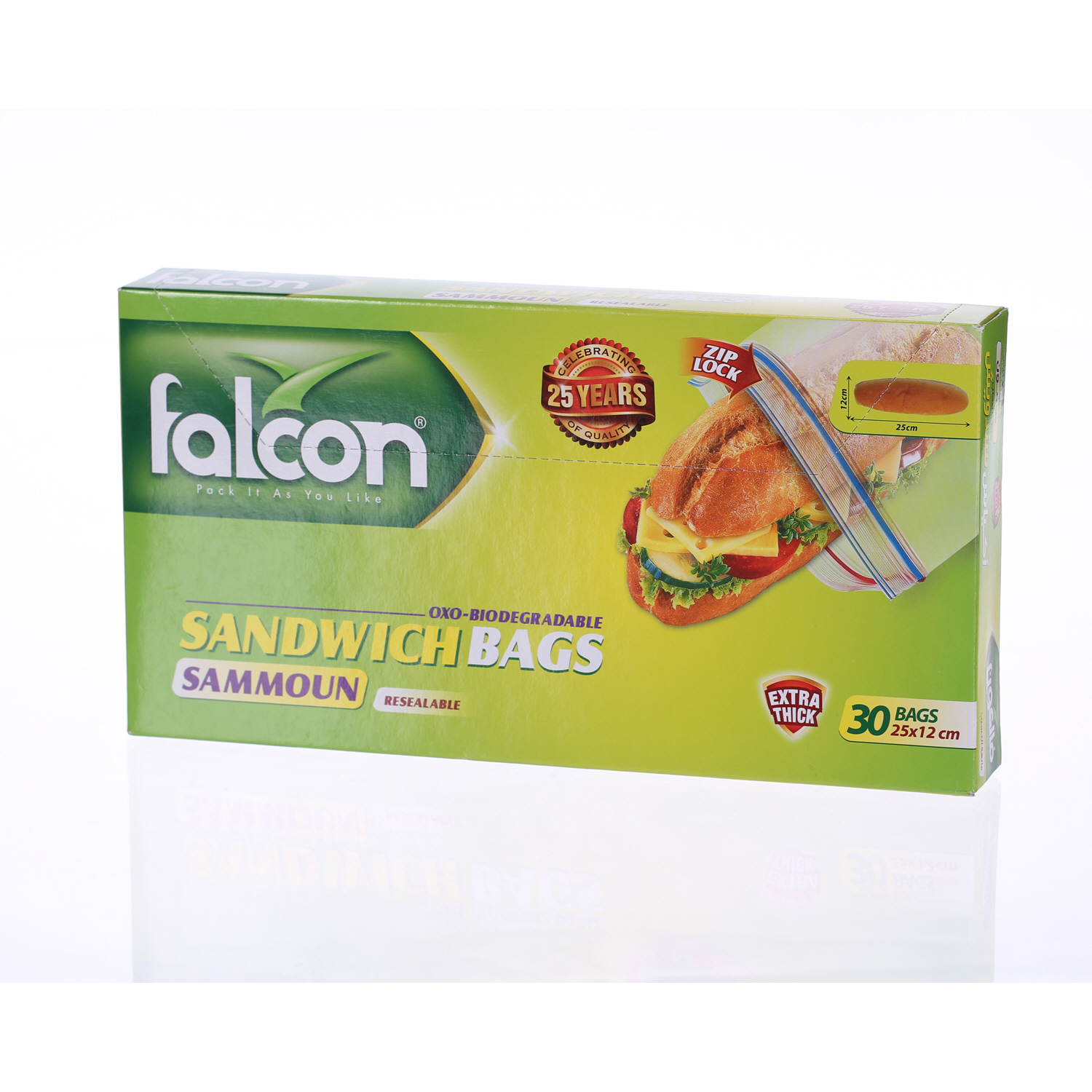 Falcon Samoon Sandwich Bag Large 30 Pack