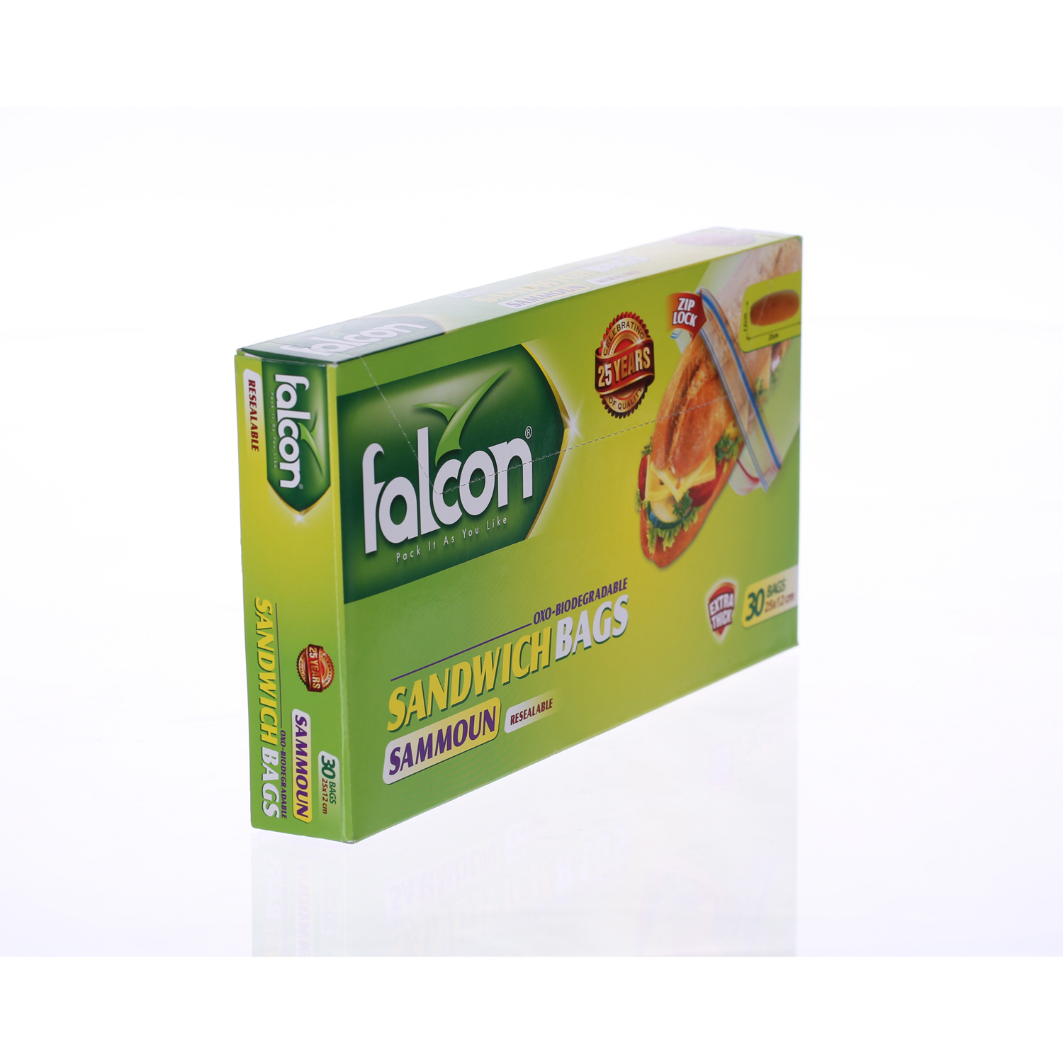 Falcon Samoon Sandwich Bag Large 30 Pack