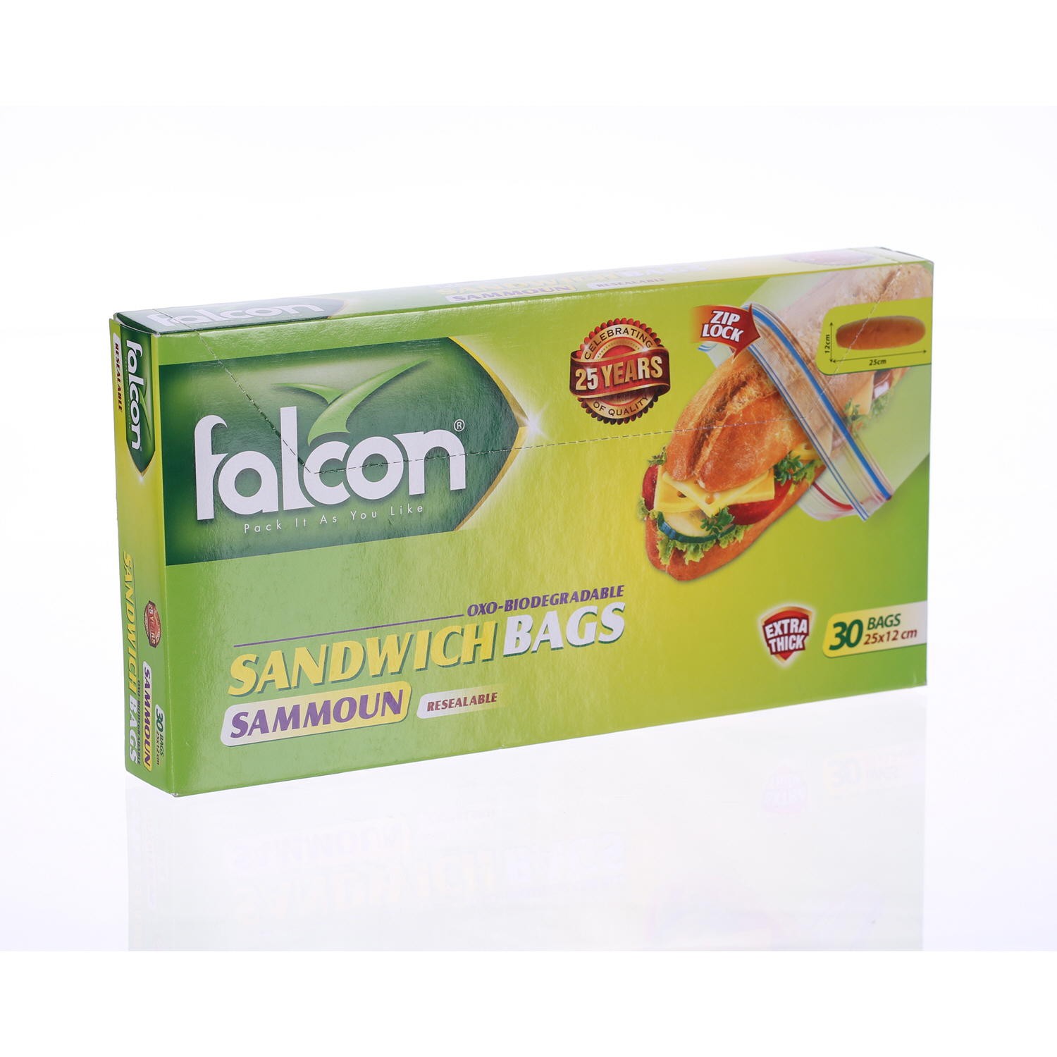 Falcon Samoon Sandwich Bag Large 30 Pack