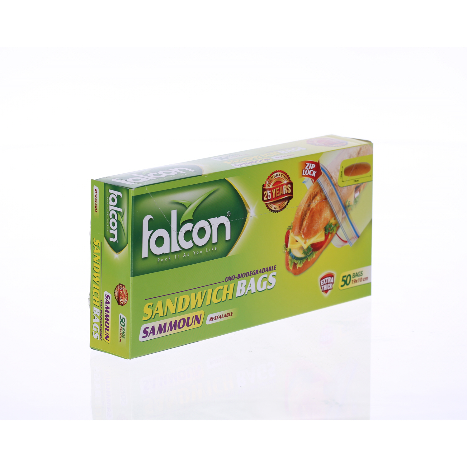 Falcon Samoon Sandwich Bag Small 50 Pack