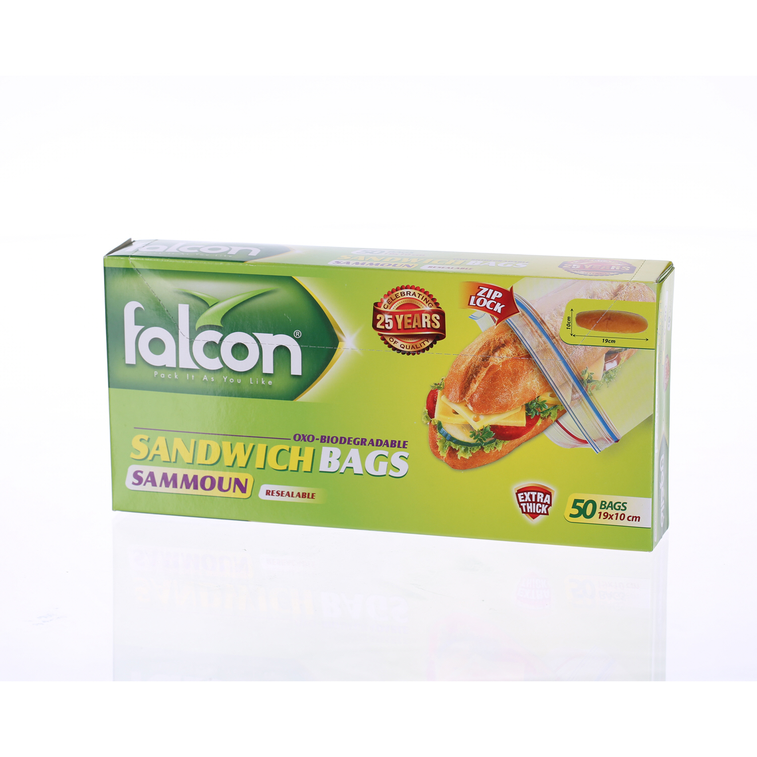 Falcon Samoon Sandwich Bag Small 50 Pack