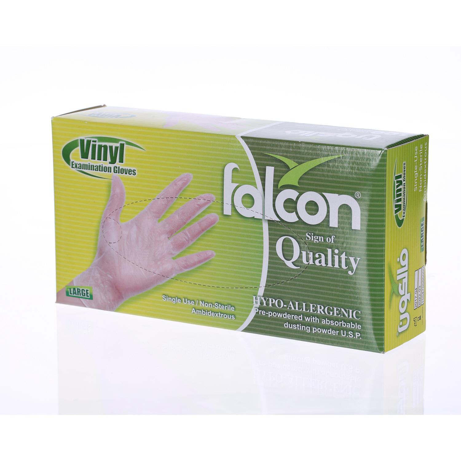 Falcon Vinyl Gloves Large 100 Pack