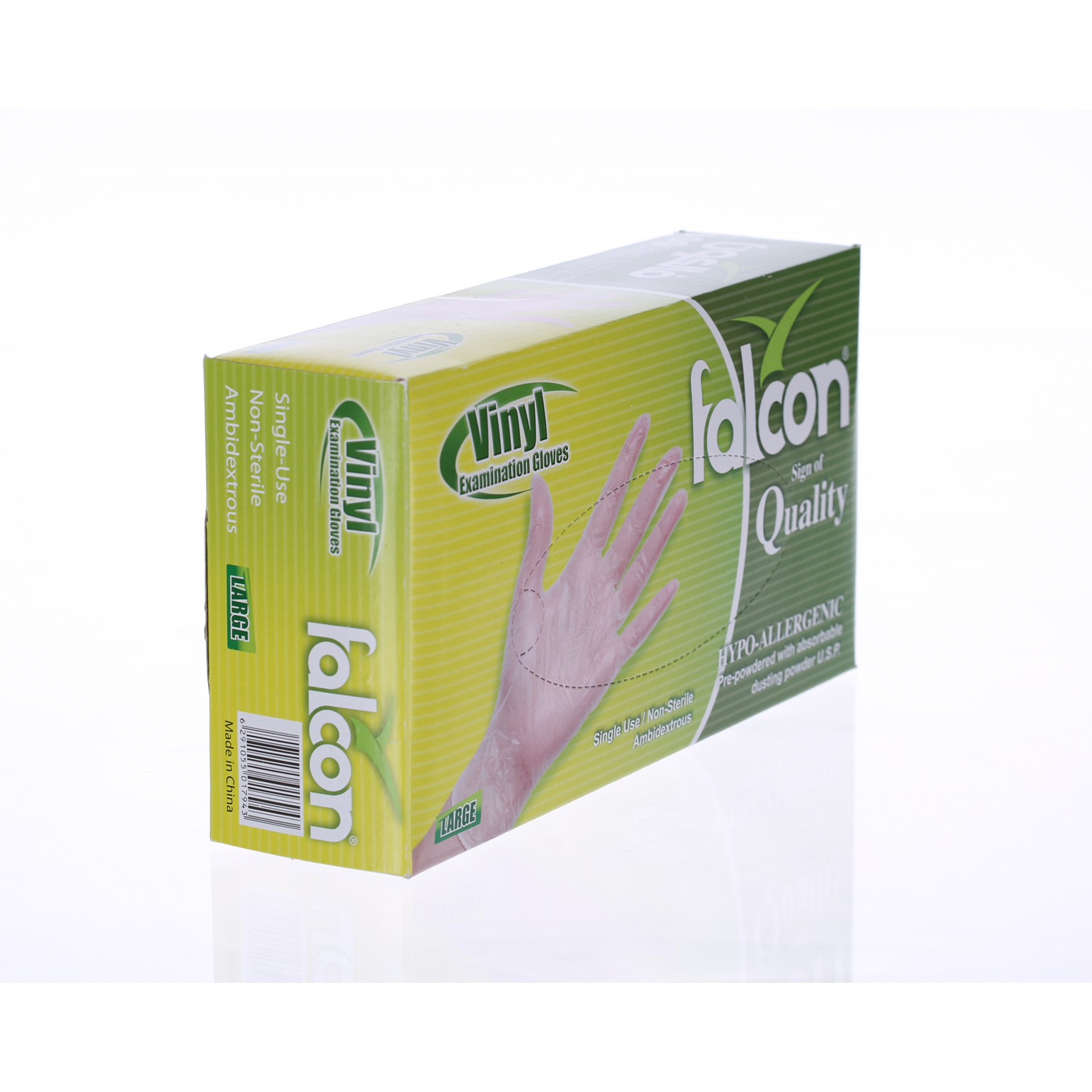 Falcon Vinyl Gloves Large 100 Pack