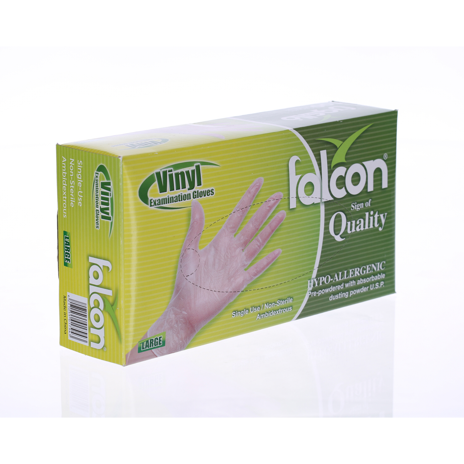 Falcon Vinyl Gloves Large 100 Pack