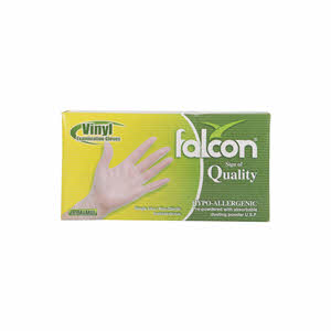 Falcon Powder Free Gloves Extra Large White 100 Pack