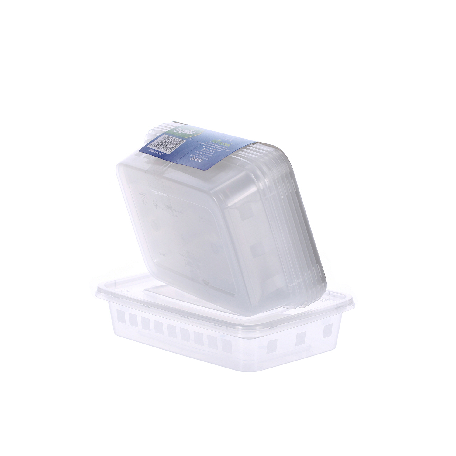 Falcon Retail Microwave Container Rectangle 500cc with Lid 5 Pack