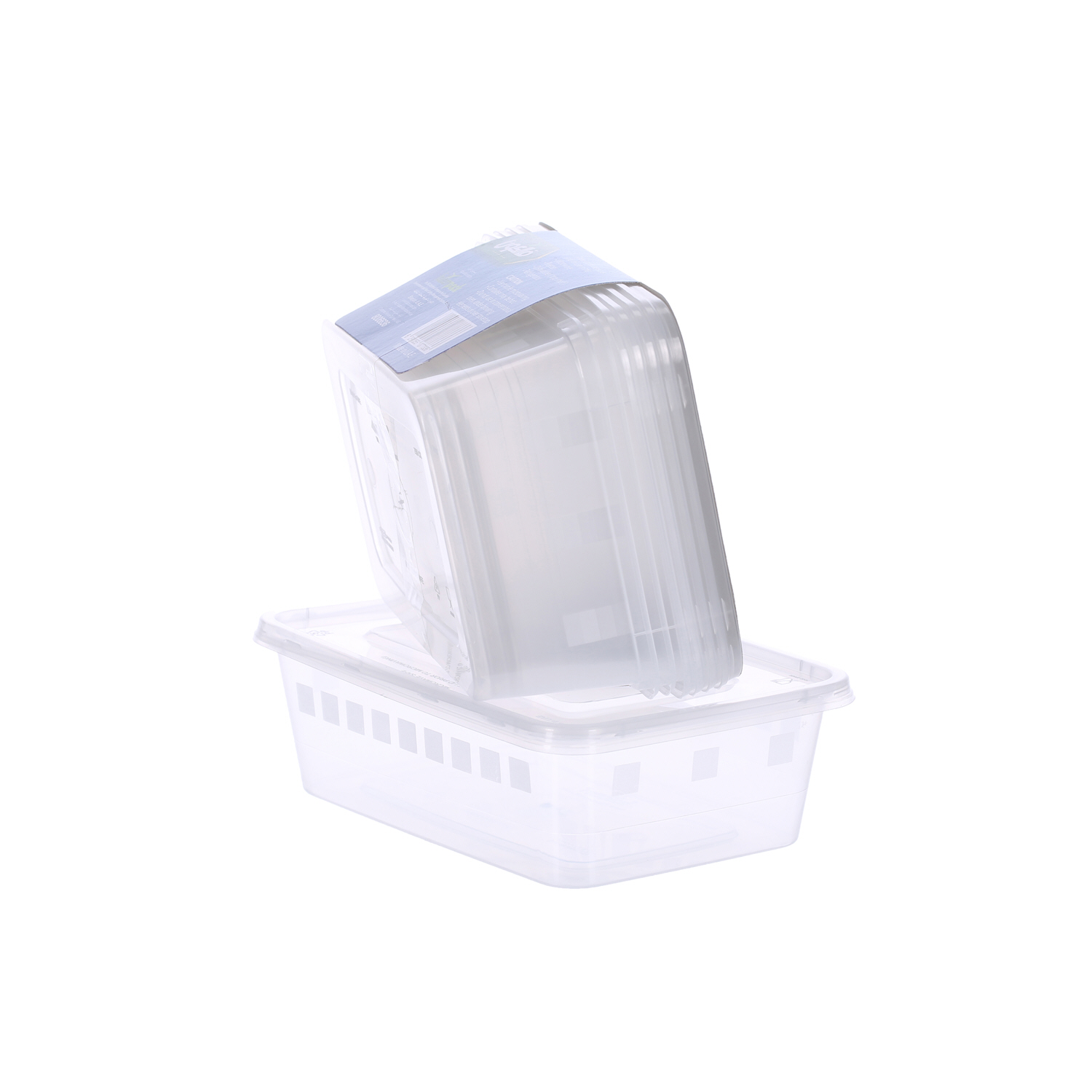 Falcon Retail Microwave Container Rectangle 750Cc with Lid 5'S