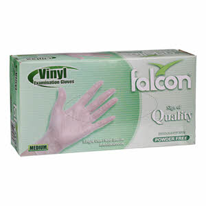 Falcon Vinyl Gloves Medium