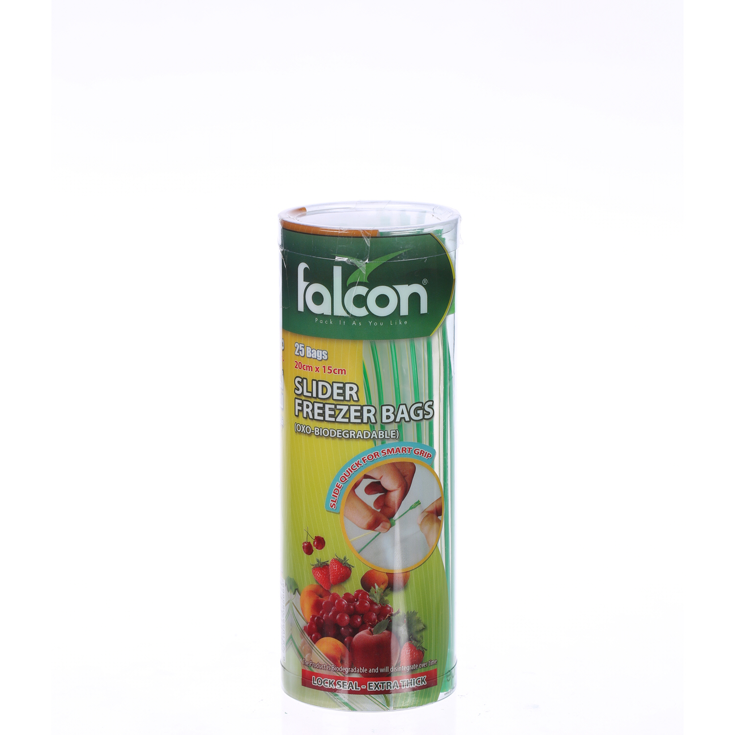 Falcon Slider Plastic Bags Bio 20X15Cm 25'S