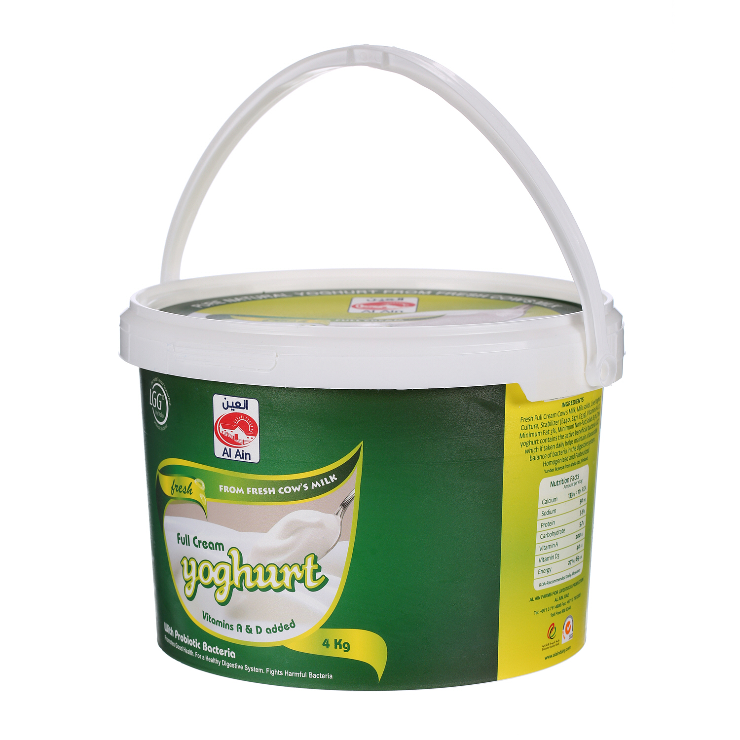 Al Ain Fresh Youghurt Full Cream 4 Kg