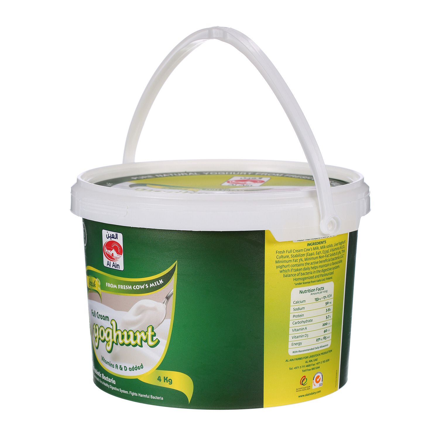 Al Ain Fresh Youghurt Full Cream 4 Kg