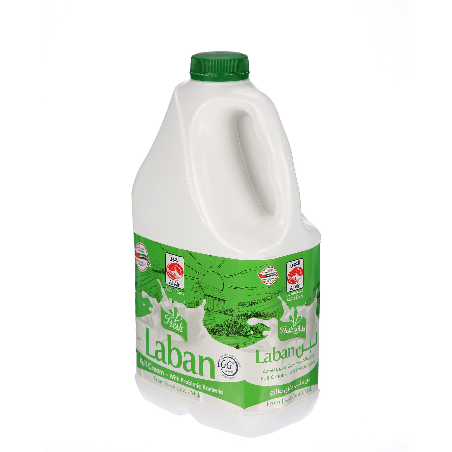 Al Ain Fresh Laban with Gefilac Full Cream 2Ltr