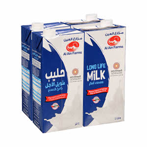 Al Ain Uht Milk Full Cream 1Ltr x 4PCS