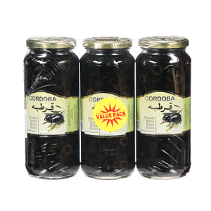 Black Olives Cordoba Sliced 275G