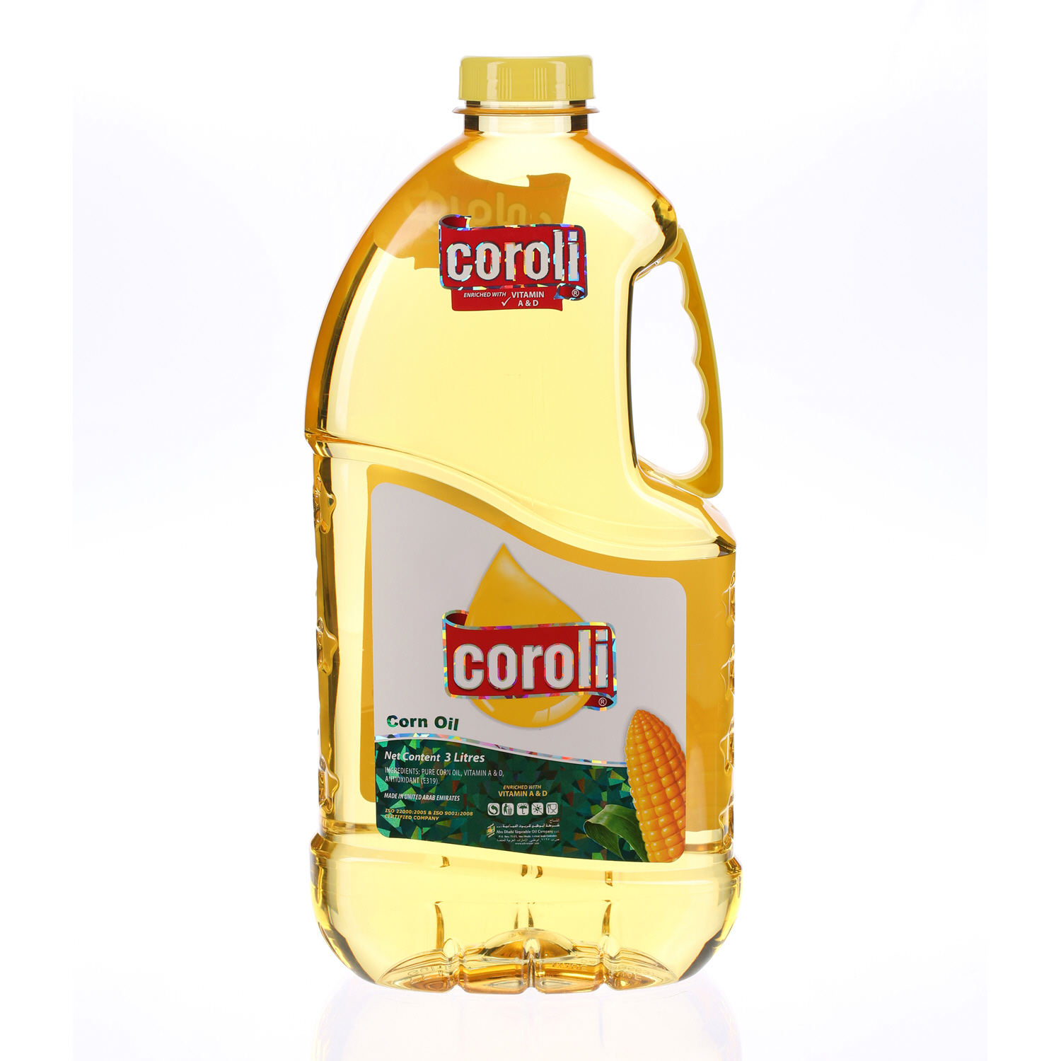 Coroli Corn Oil Plastic Bottle With Handle 3.45 L