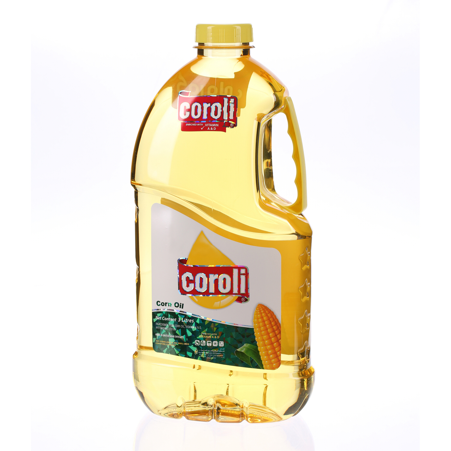 Coroli Corn Oil Plastic Bottle With Handle 3.45 L