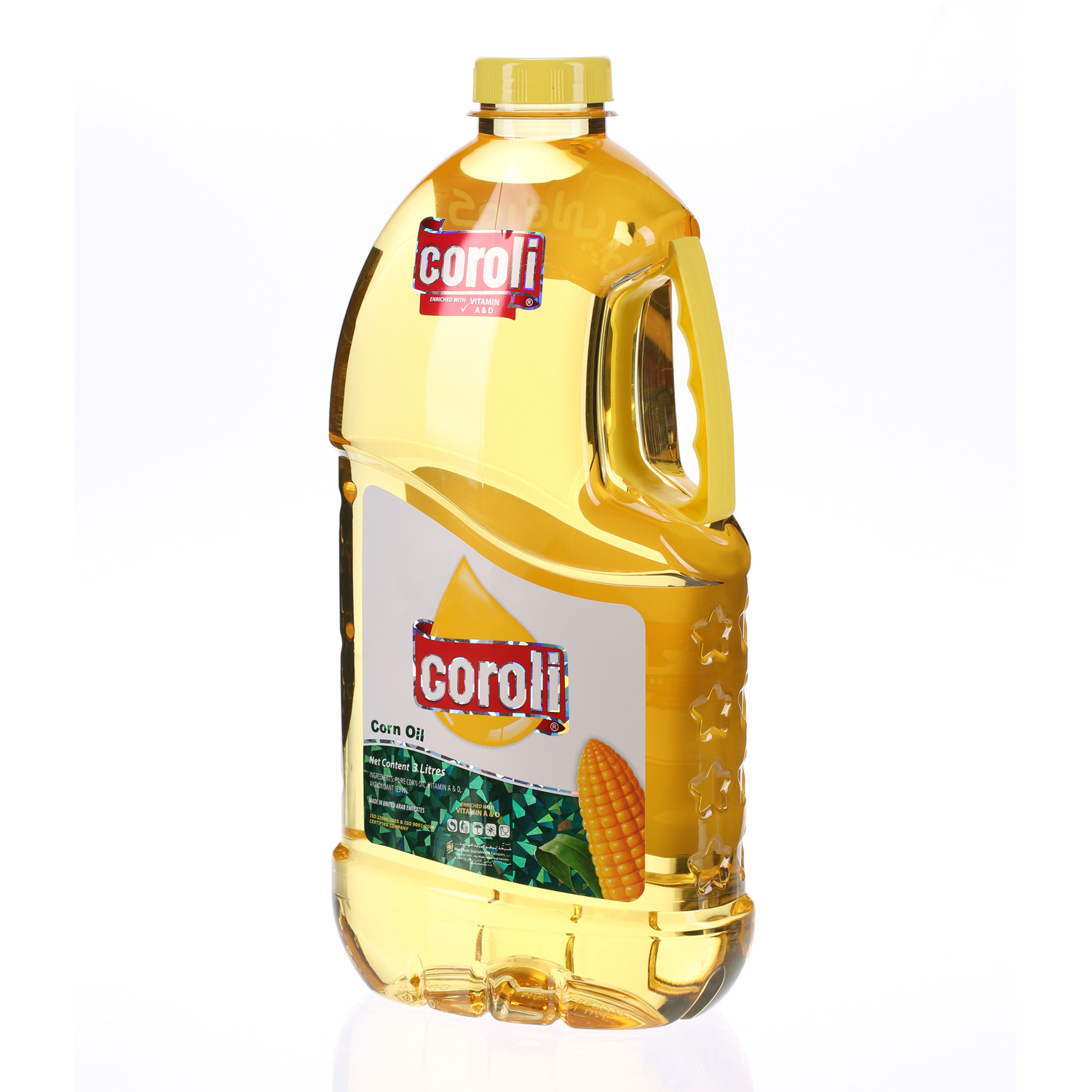 Coroli Corn Oil Plastic Bottle With Handle 3.45 L