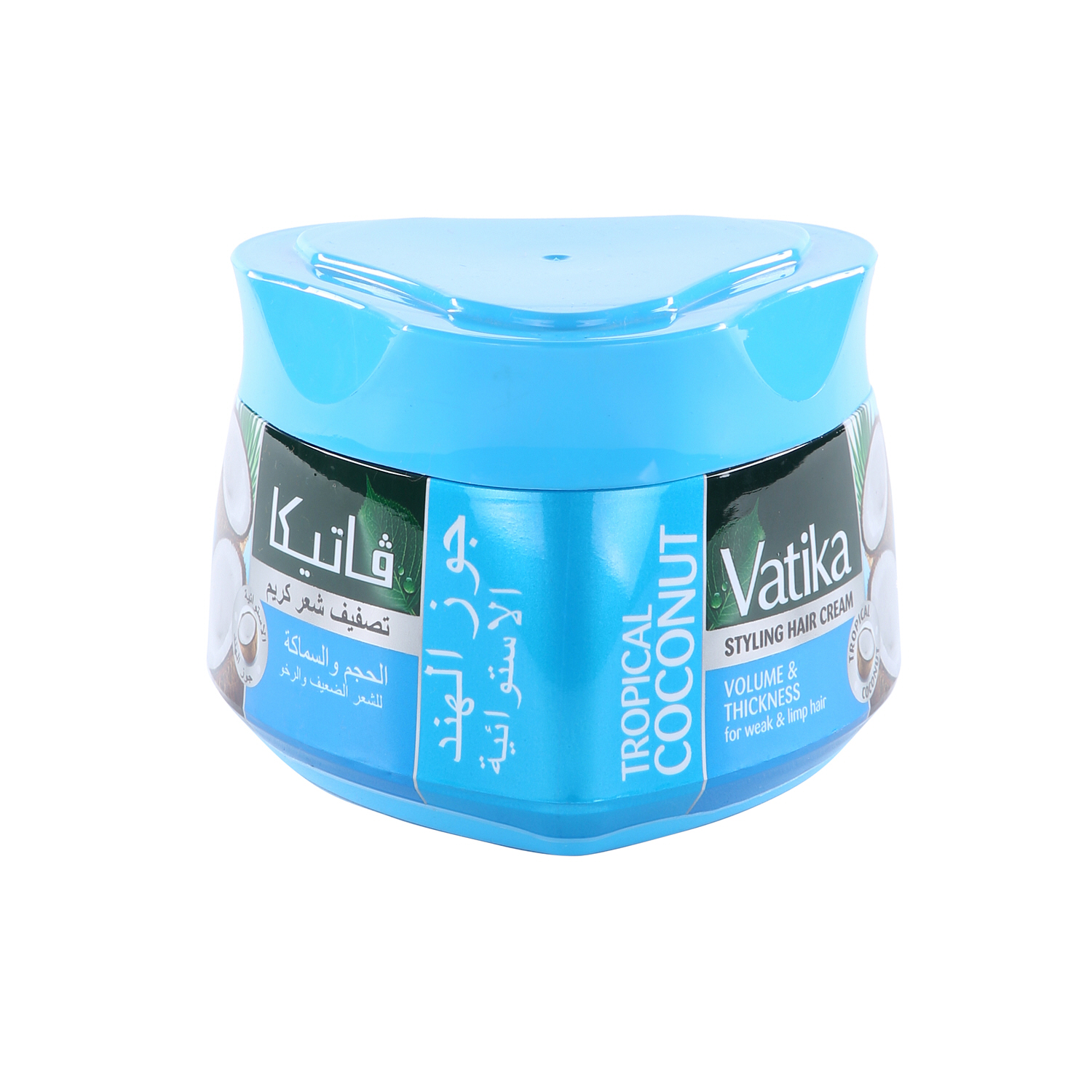 Dabur Vatika Hair Styling Cream Volume & Thickness for Weak Hair Tropical Coconut 210 ml