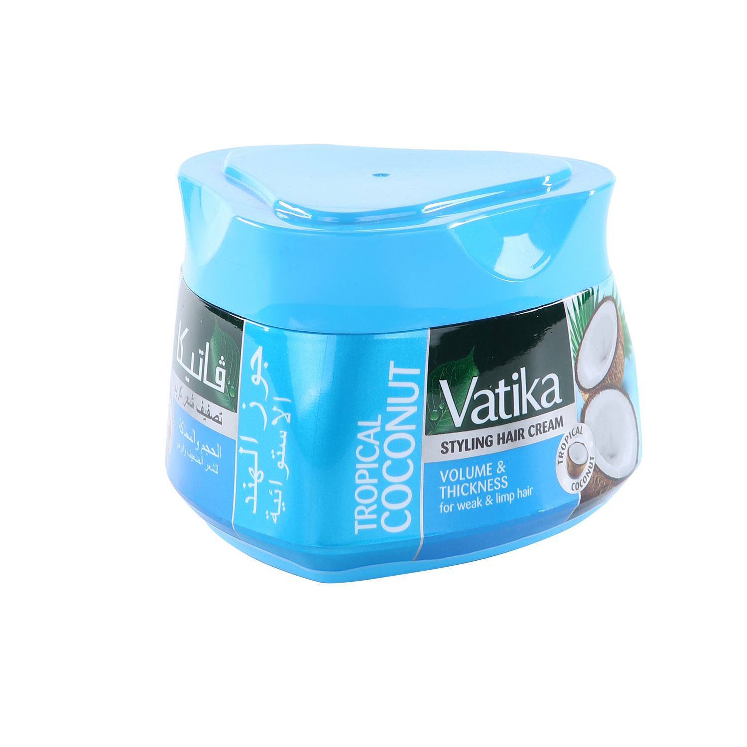 Dabur Vatika Hair Styling Cream Volume & Thickness for Weak Hair Tropical Coconut 210 ml