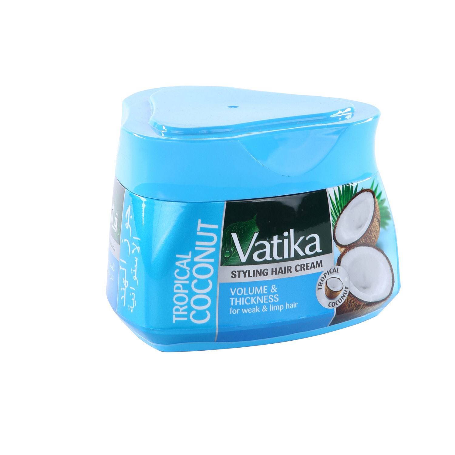Dabur Vatika Hair Styling Cream Volume & Thickness for Weak Hair Tropical Coconut210ml