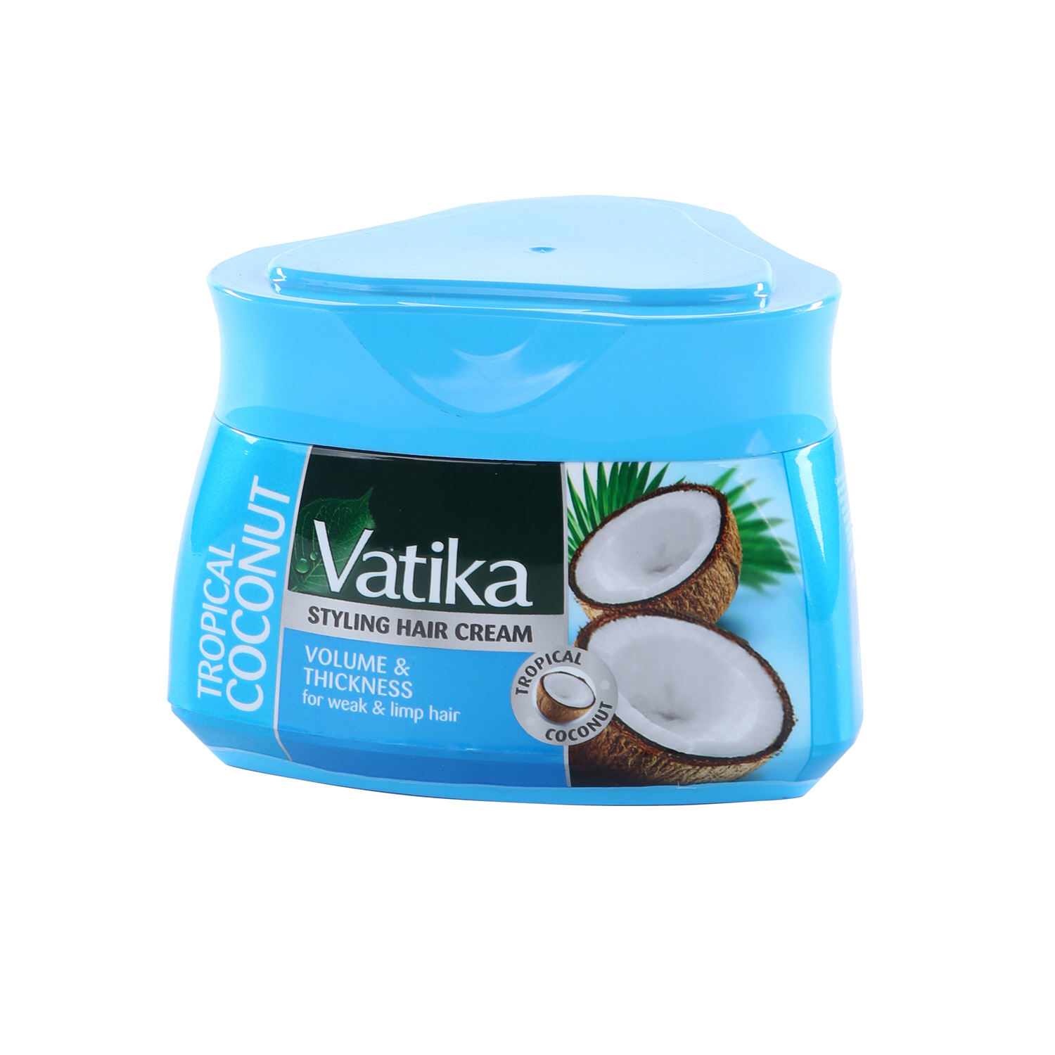 Dabur Vatika Hair Styling Cream Volume & Thickness for Weak Hair Tropical Coconut 210 ml