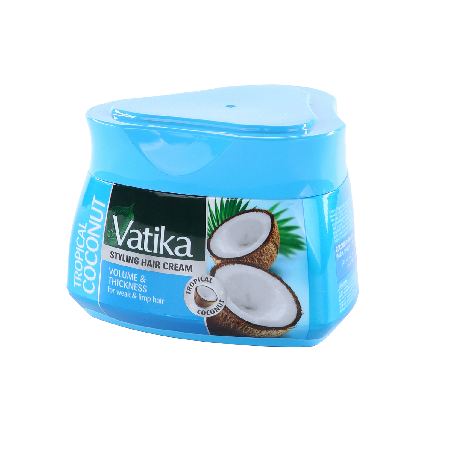 Dabur Vatika Hair Styling Cream Volume & Thickness for Weak Hair Tropical Coconut 210 ml