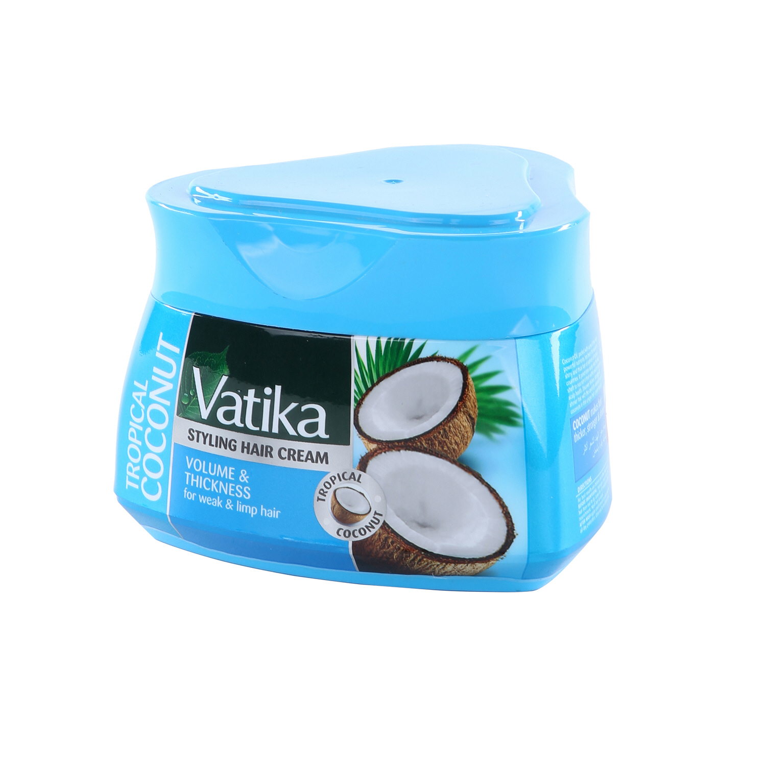 Dabur Vatika Hair Styling Cream Volume & Thickness for Weak Hair Tropical Coconut210ml