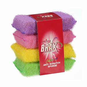 Brax Sponge With Nylon 4 Pack