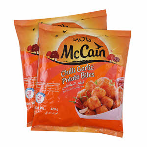 Mccain Chilli Garlic Potato Bites 420gm x 2PCS