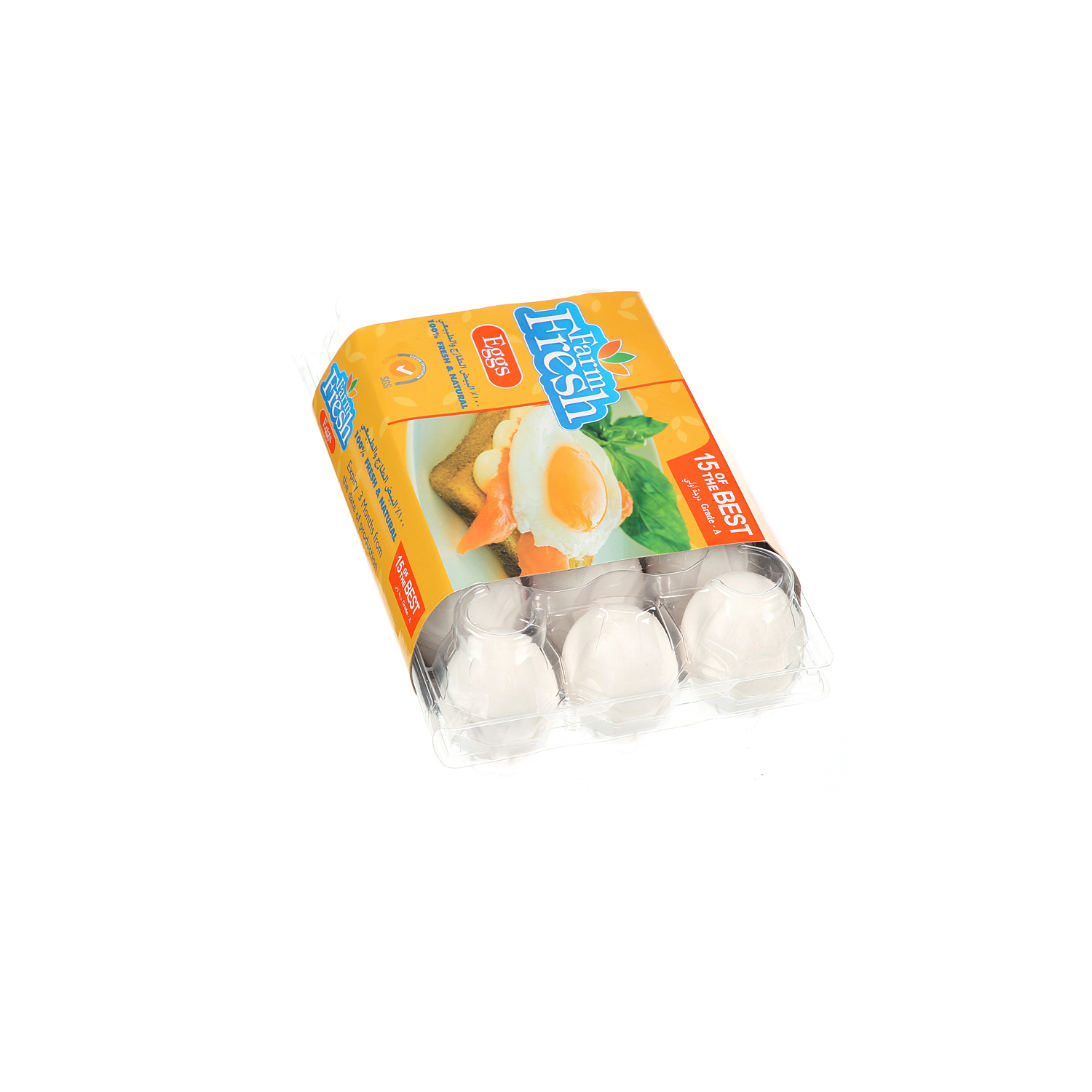 Farm Fresh White Eggs 15 Pack